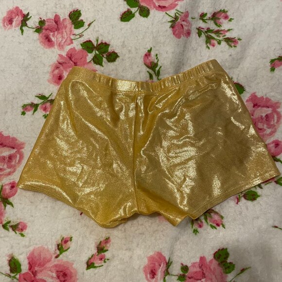 Y2K Gold spandex hot pants - very Rocky horror picture show! - Picture 13 of 13